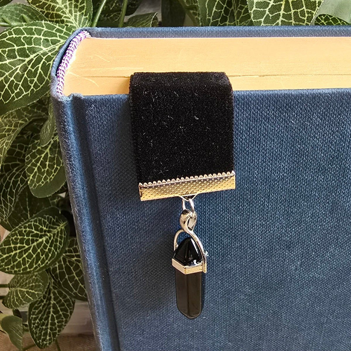 Gothic Crystal & Gem Ribbon Bookmark
