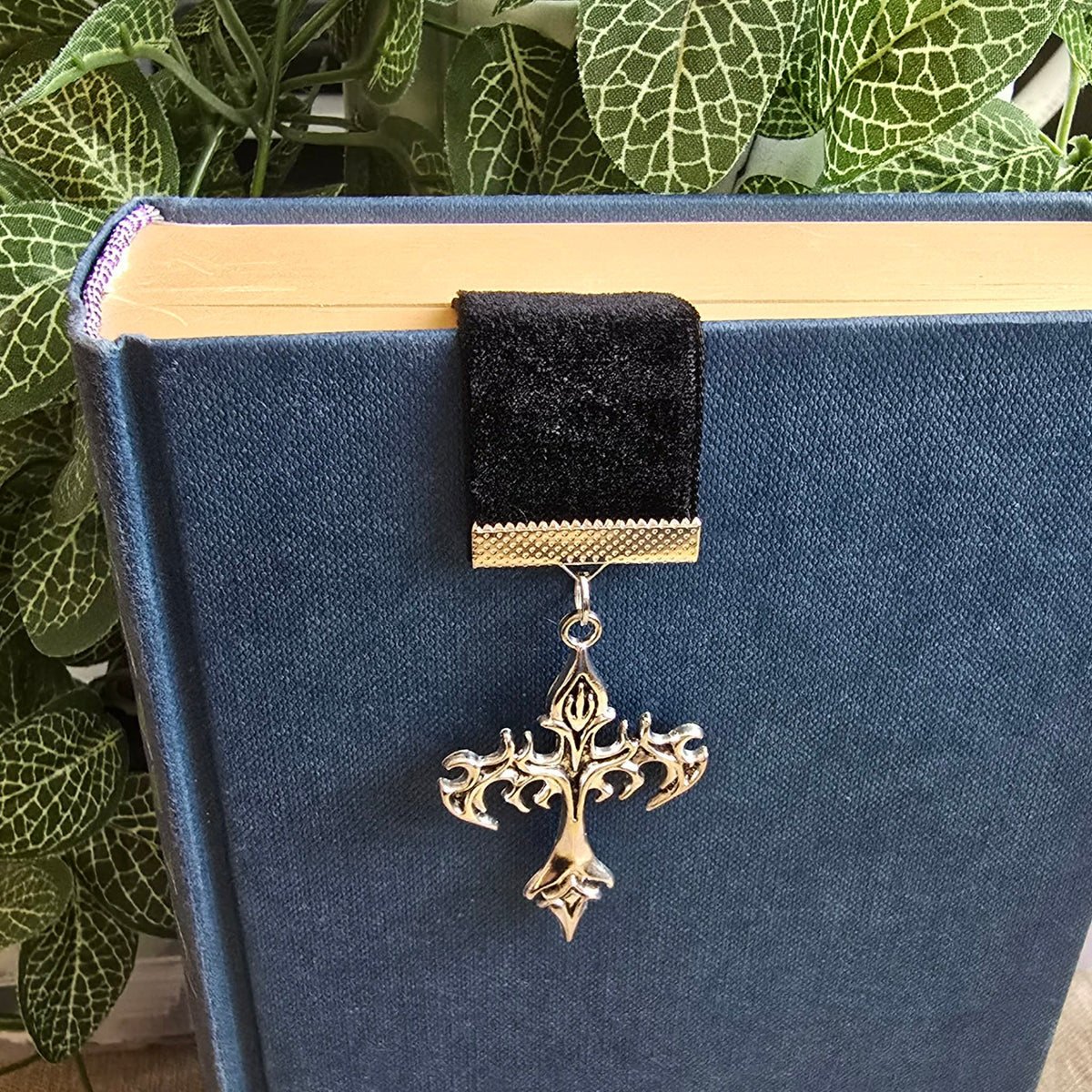 Gothic Sword & Cross Ribbon Bookmark