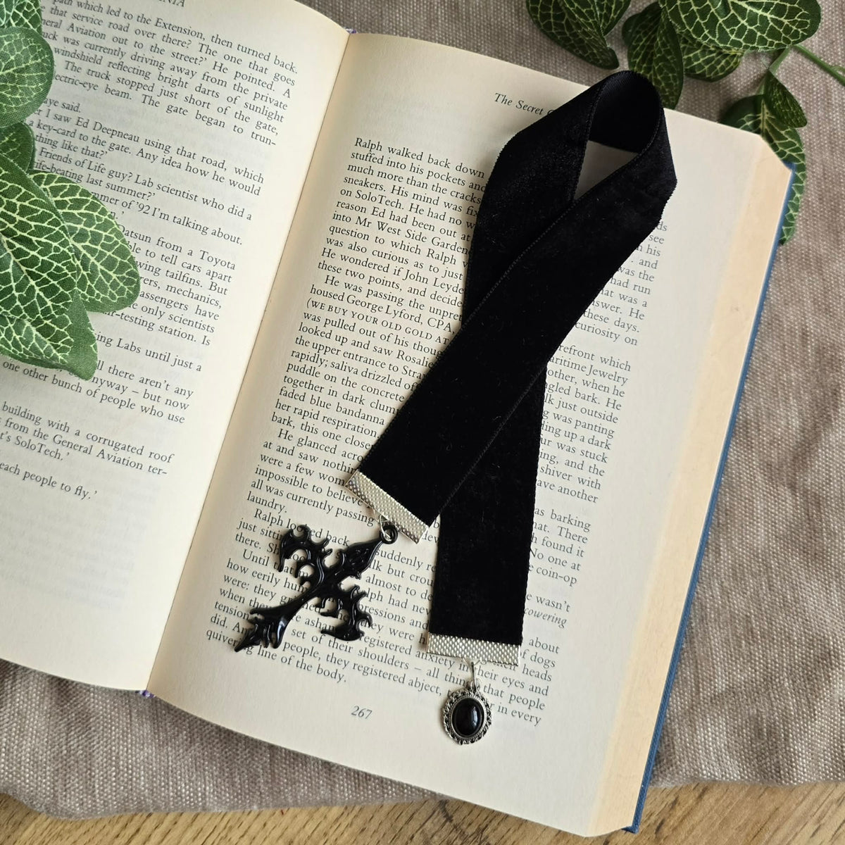 Gothic Sword & Cross Ribbon Bookmark