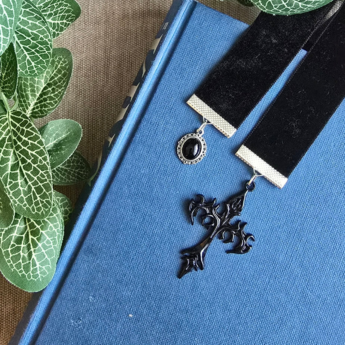Gothic Sword & Cross Ribbon Bookmark