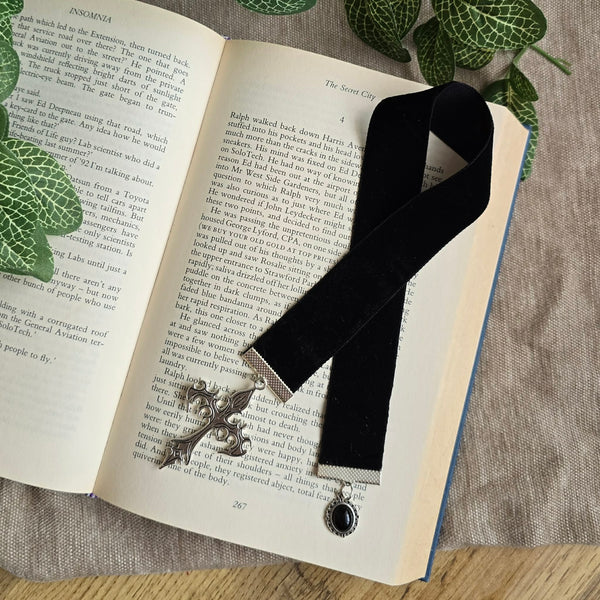 Gothic Sword & Cross Ribbon Bookmark