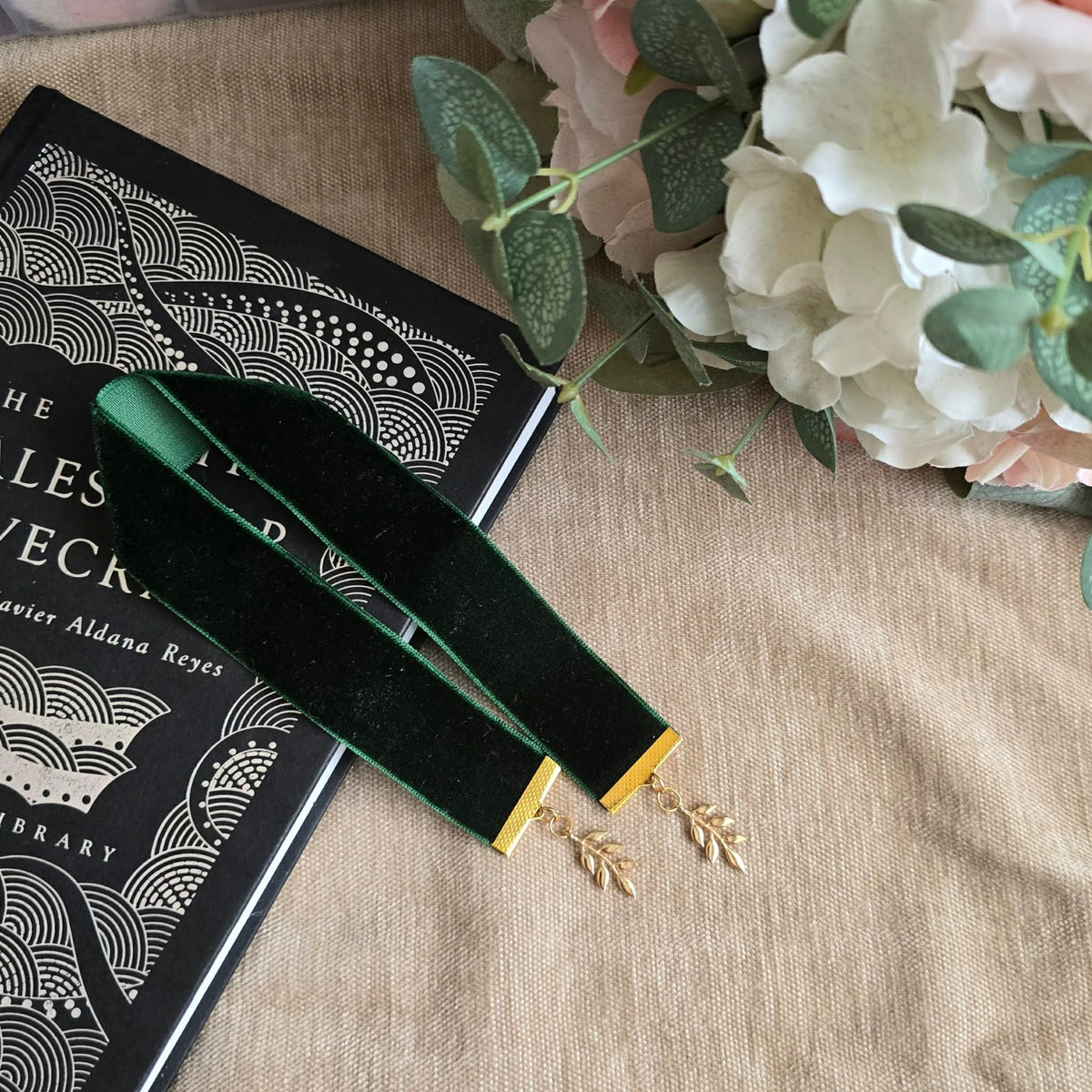 Botanical Laurel Leaf Ribbon Bookmark