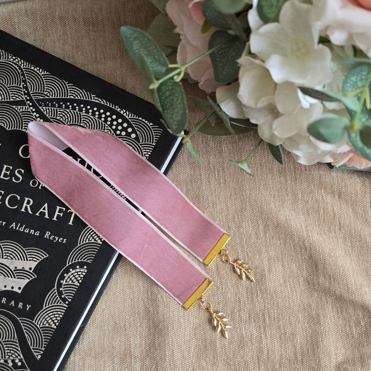 Botanical Laurel Leaf Ribbon Bookmark