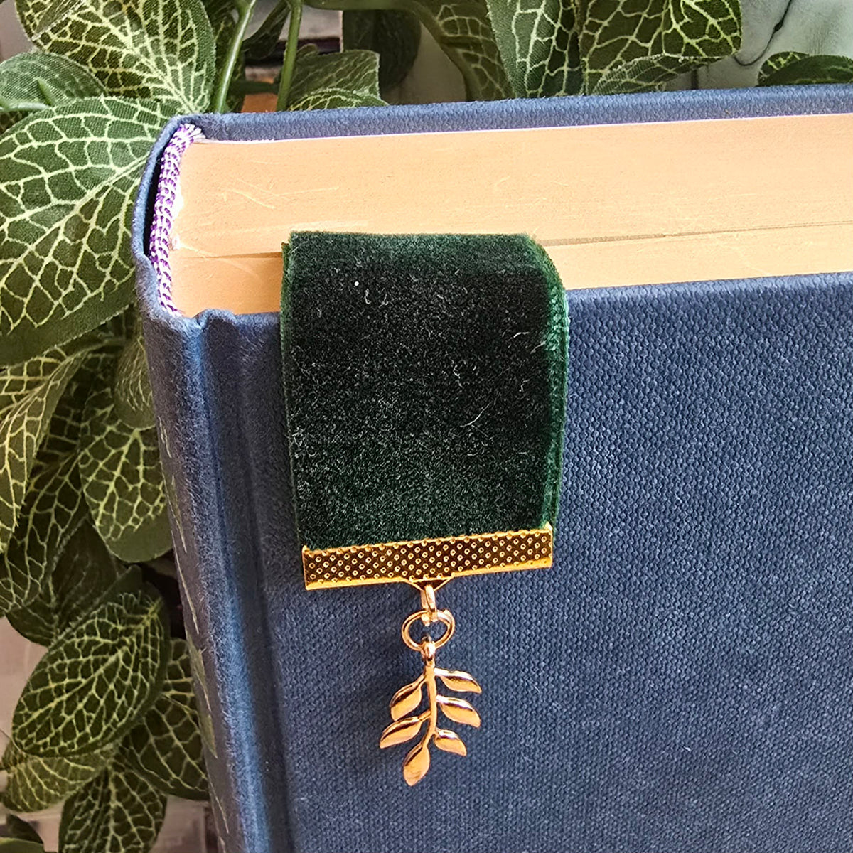 Botanical Laurel Leaf Ribbon Bookmark
