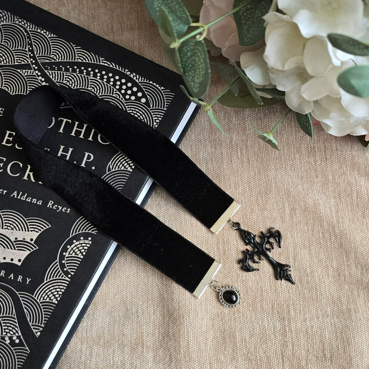 Gothic Sword & Cross Ribbon Bookmark