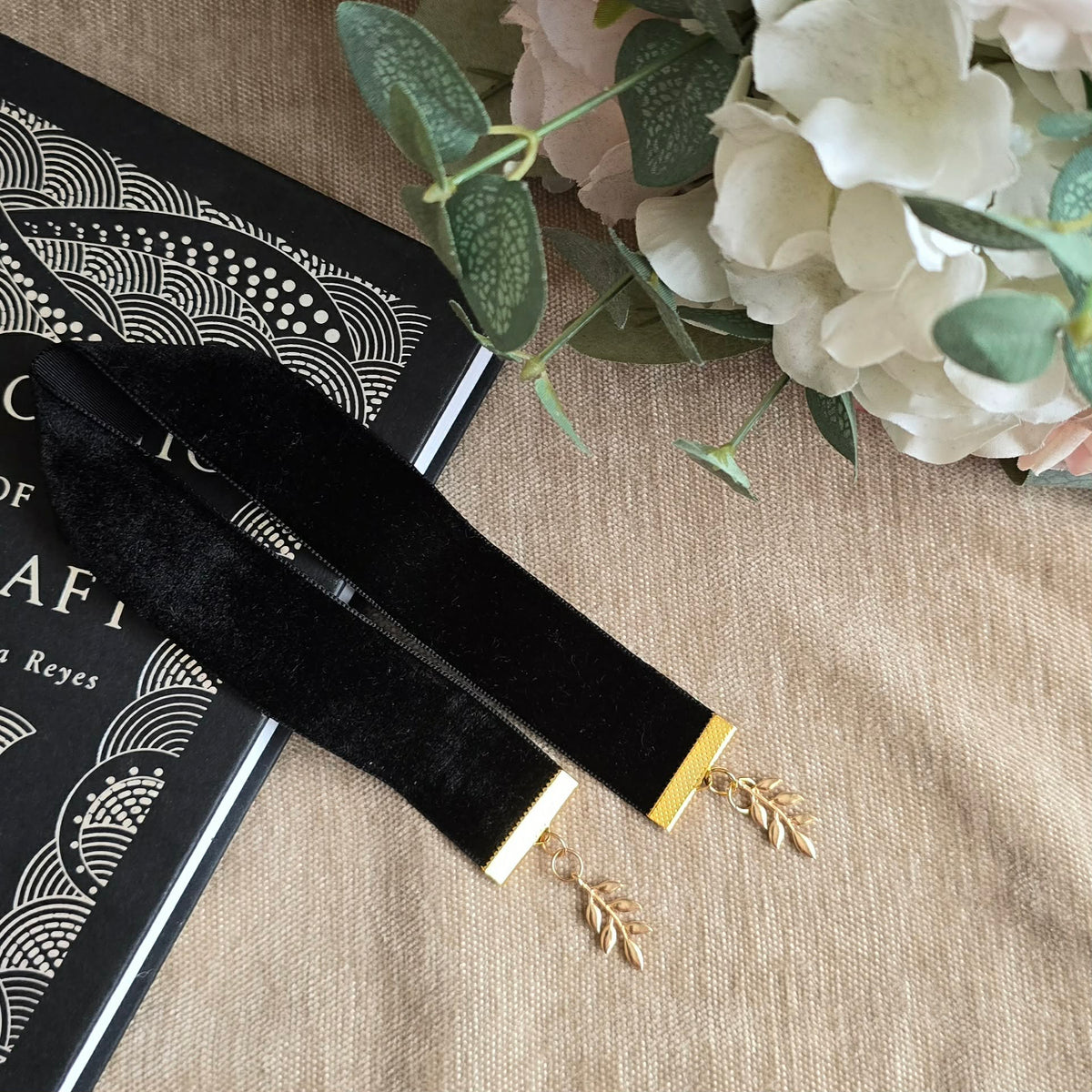 Botanical Laurel Leaf Ribbon Bookmark
