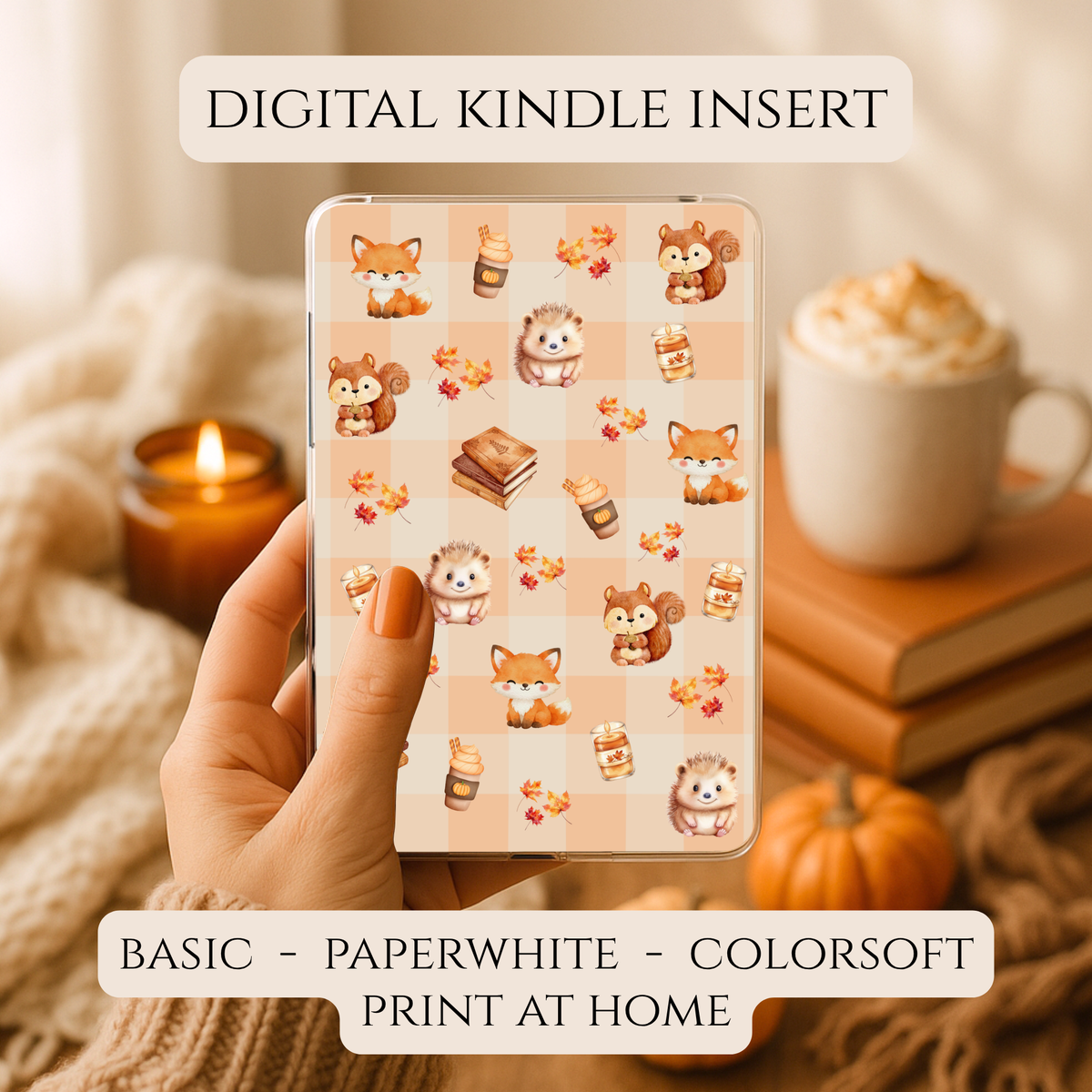 Cosy Critters Digital Kindle Insert