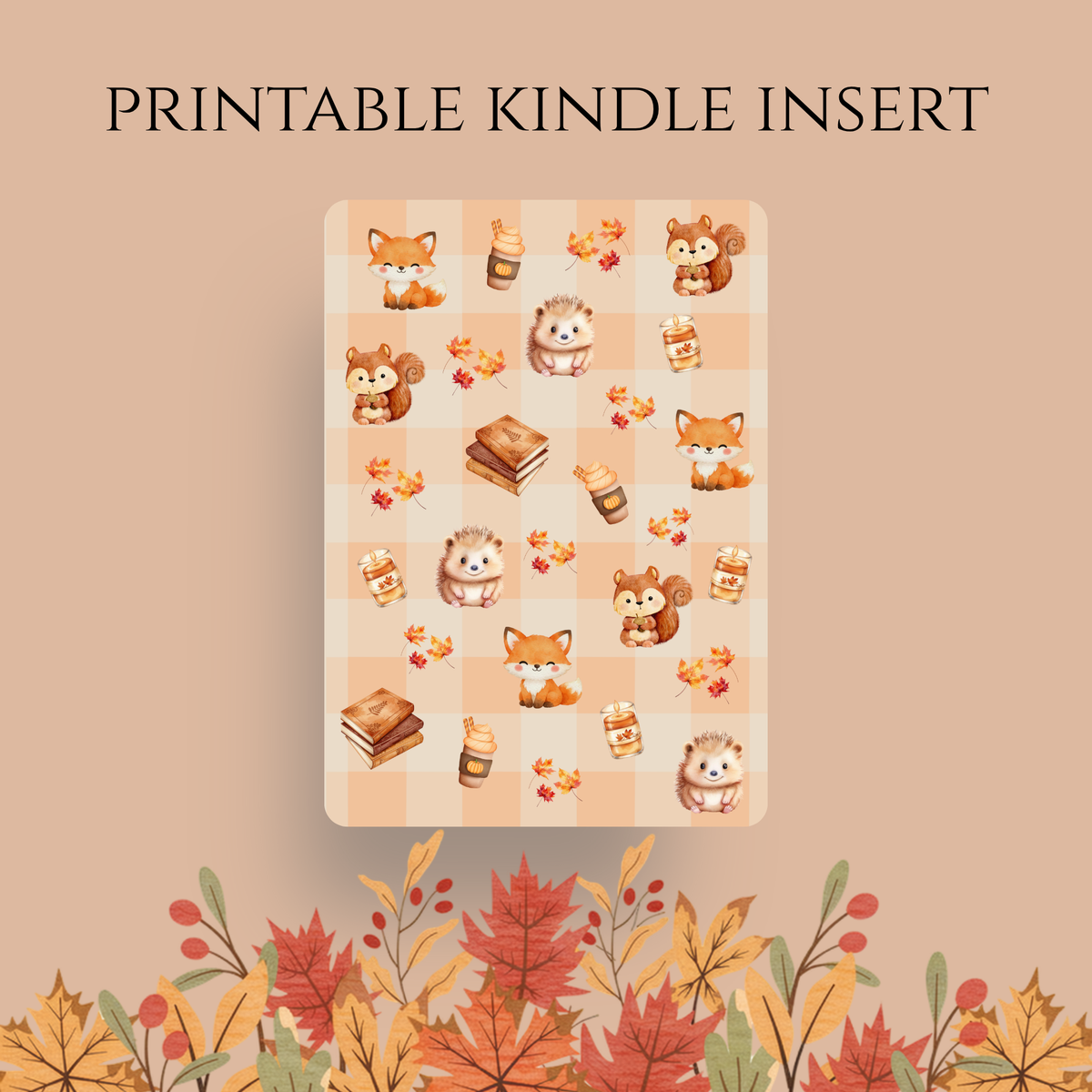 Cosy Critters Digital Kindle Insert