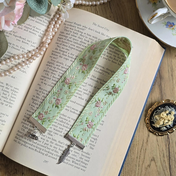 Wallflower in Bloom Ribbon Bookmark