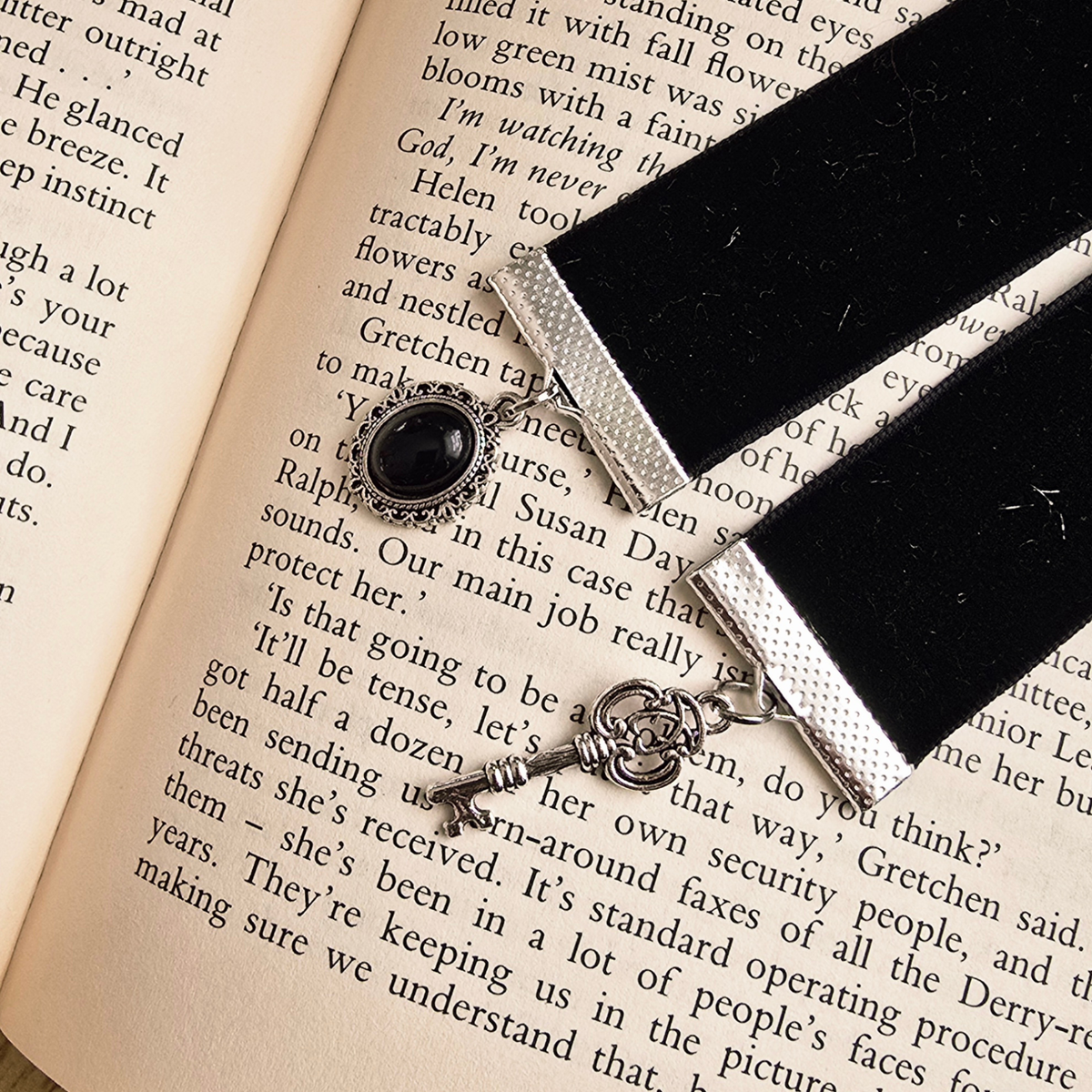 Skeleton Key Ribbon Bookmark