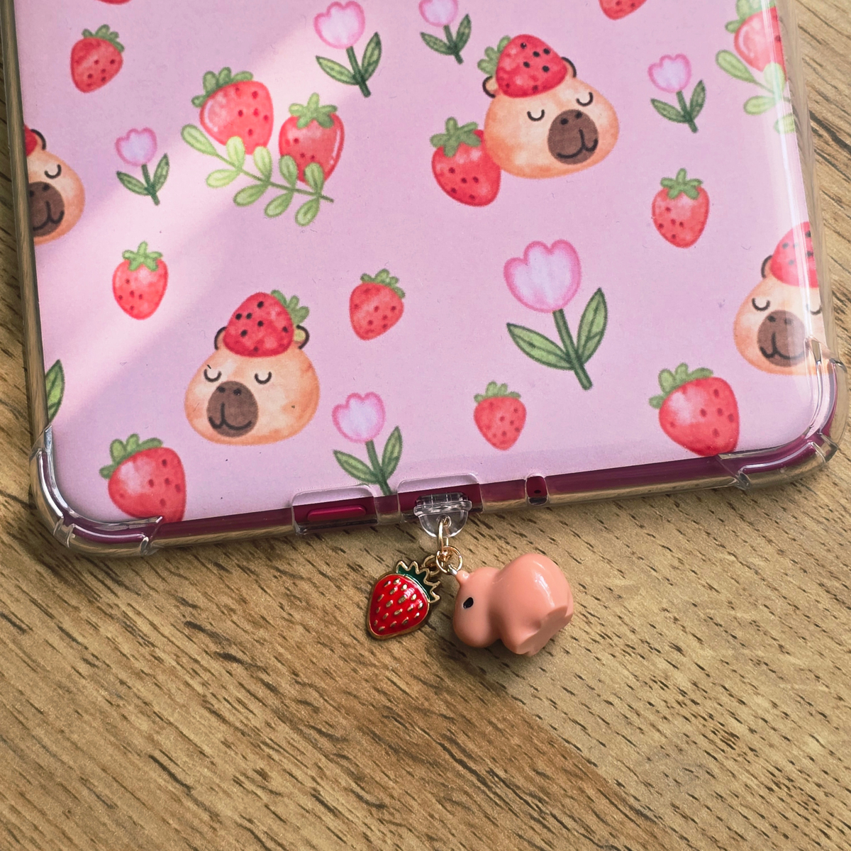 Strawberry Capybara Kindle Insert
