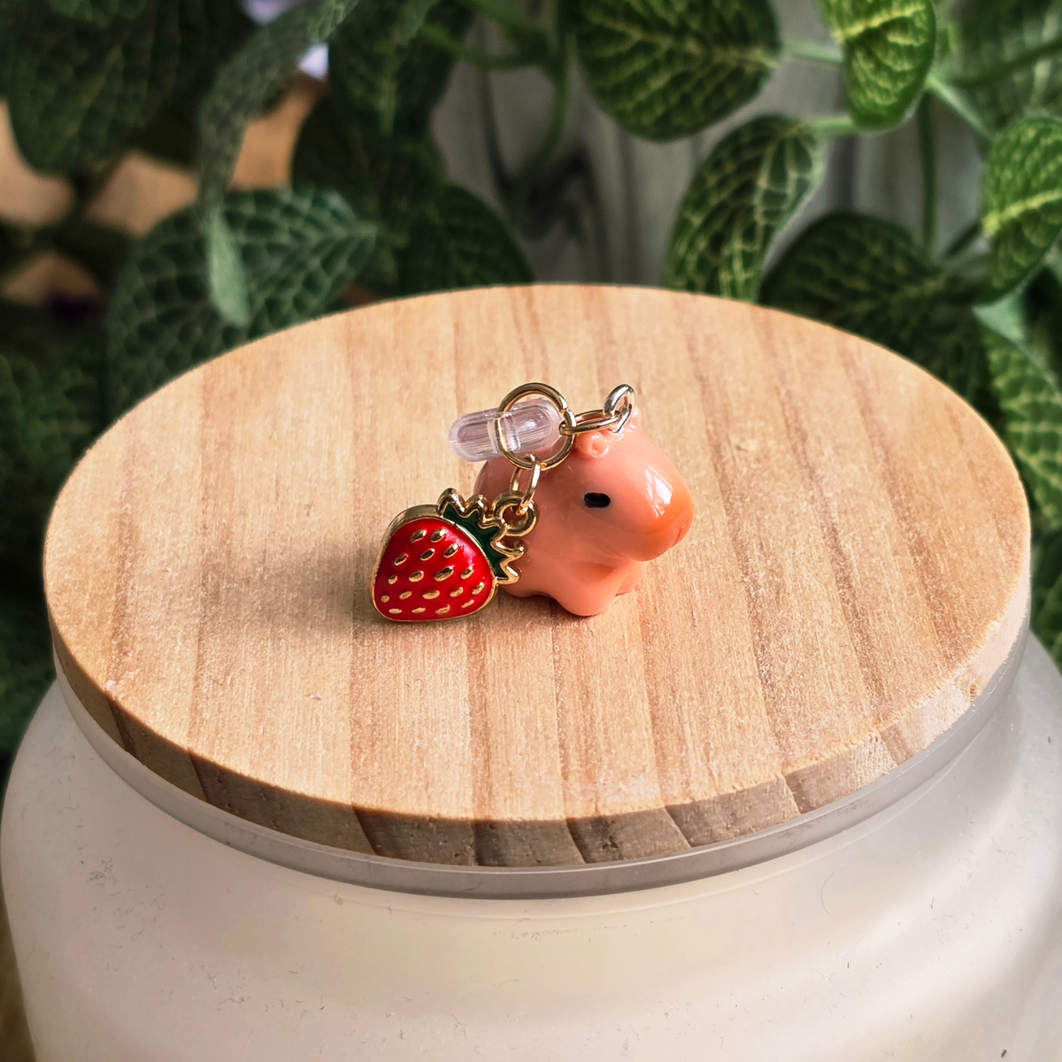 Strawberry Capybara Kindle Dust Plug