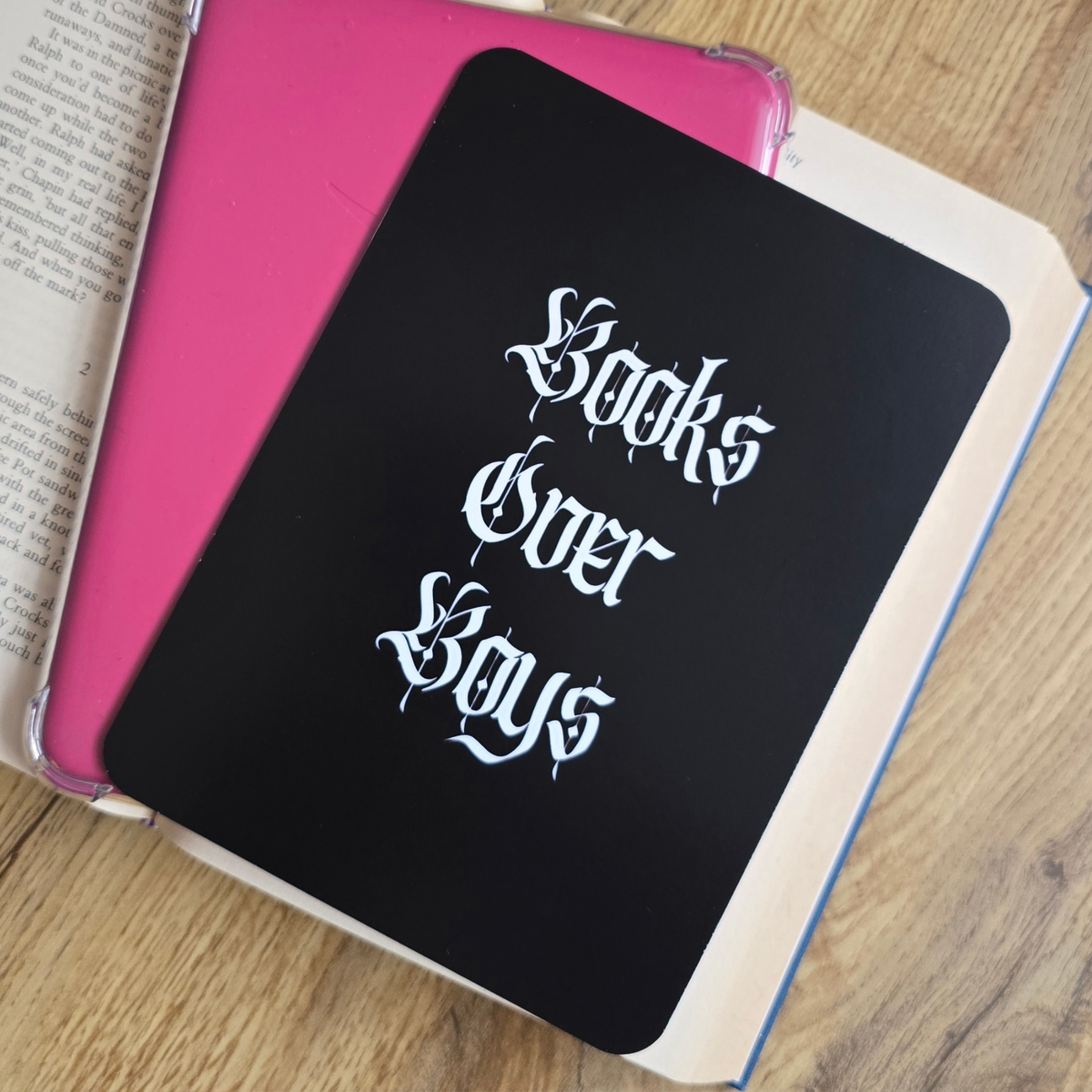 Books Over Boys Kindle Insert
