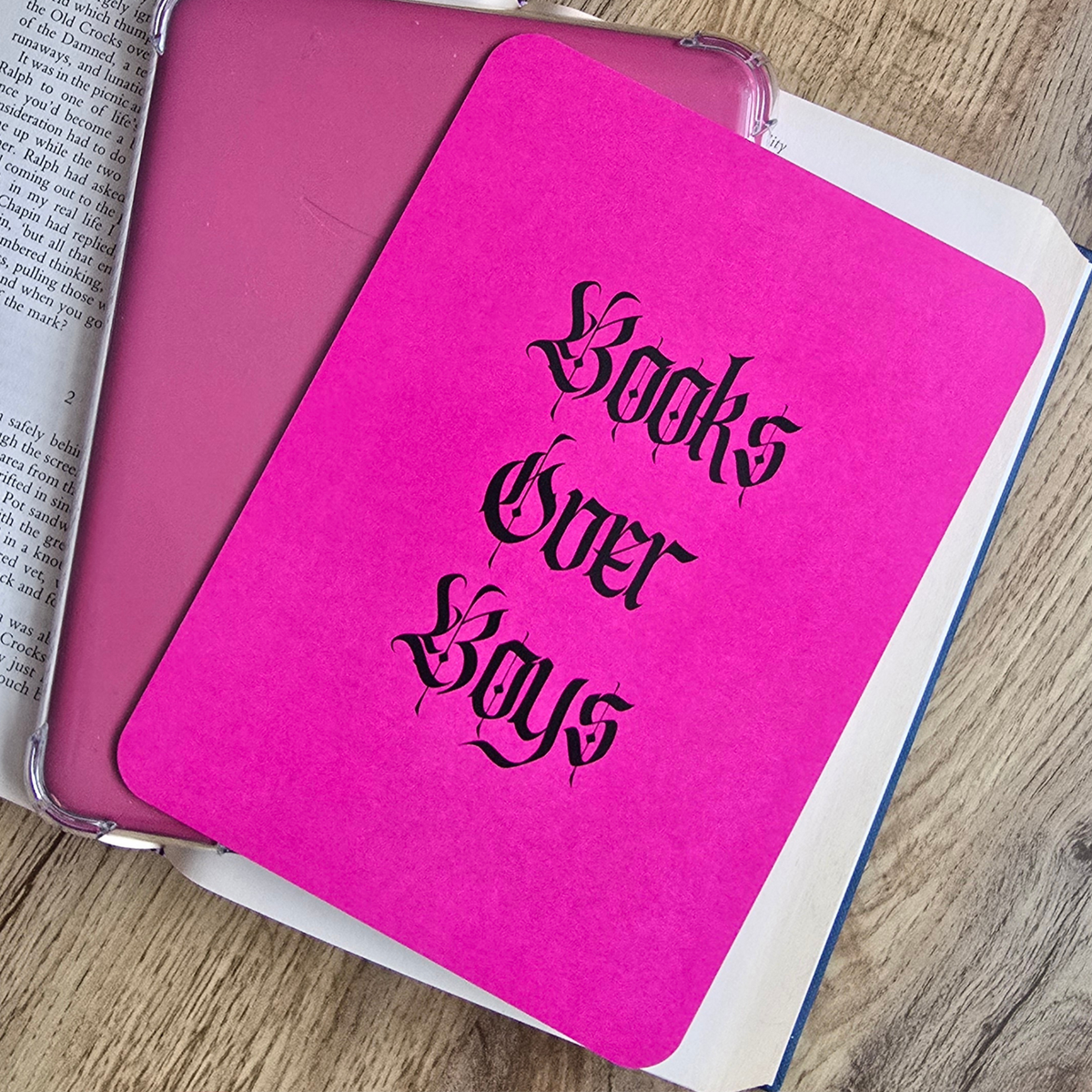 Books Over Boys Kindle Insert