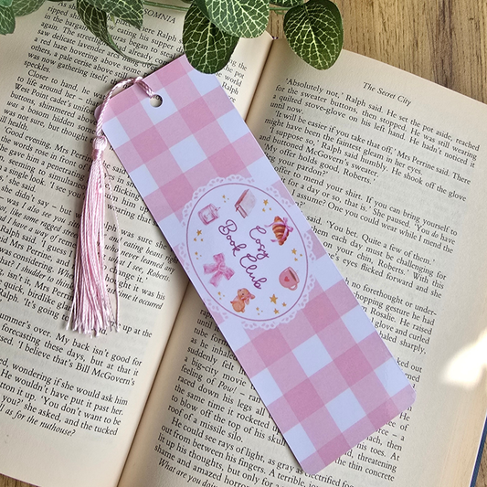 Cosy Book Club Bookmark