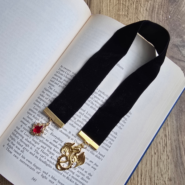 Dragon's Heart Ribbon Bookmark