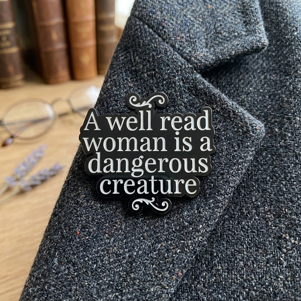 A Well Read Woman is a Dangerous Creature Badge