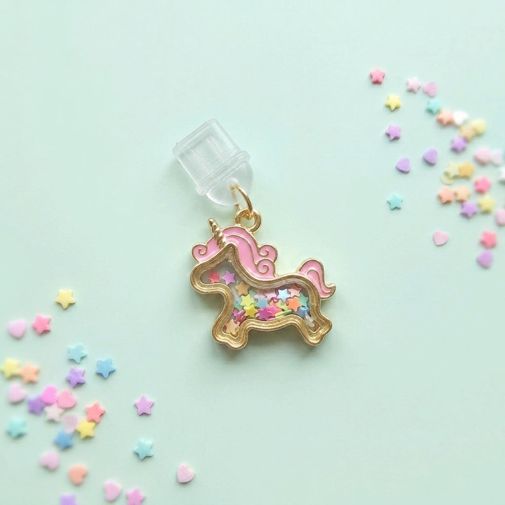Unicorn Shaker Kindle Dust Plug Charm