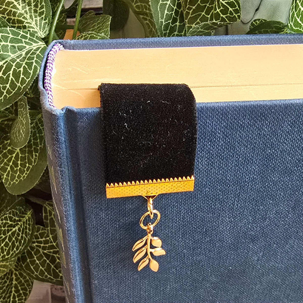 Botanical Laurel Leaf Ribbon Bookmark
