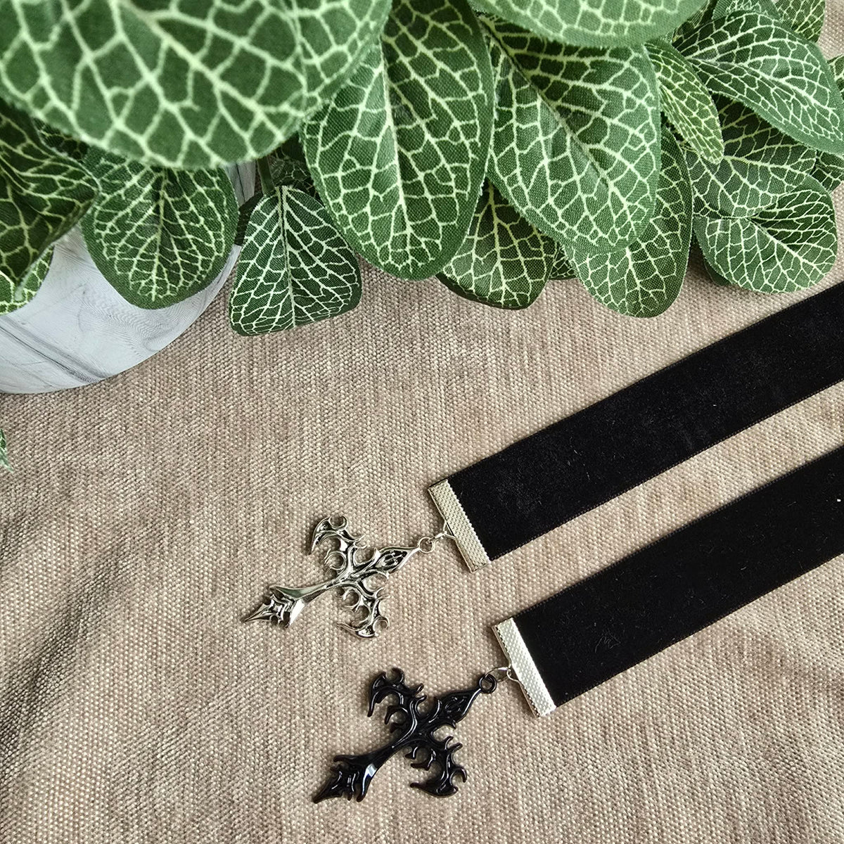 Gothic Sword & Cross Ribbon Bookmark