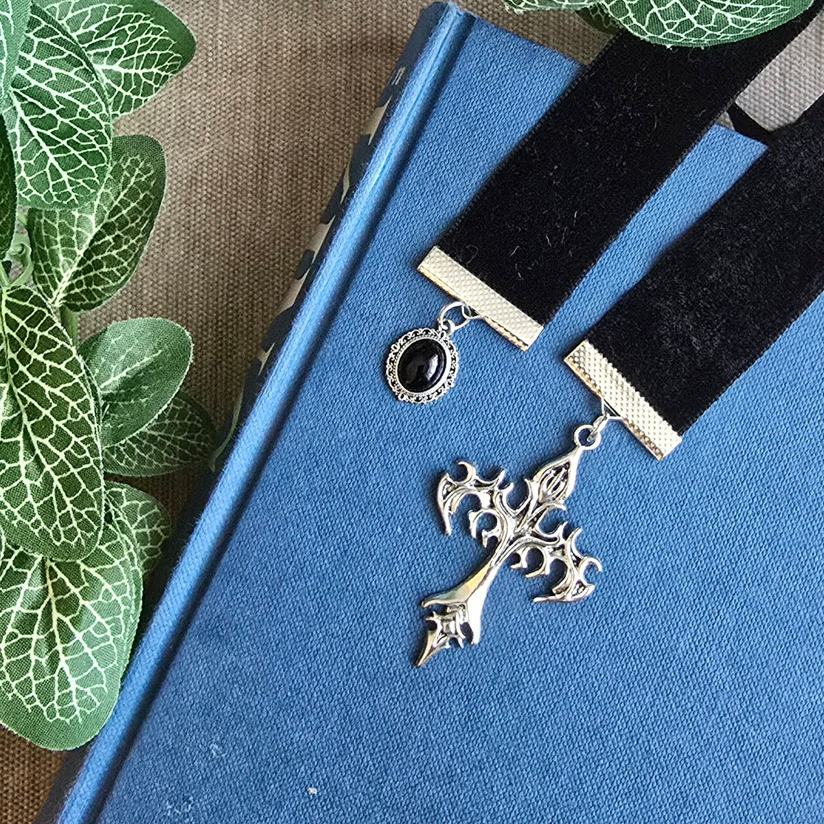 Gothic Sword & Cross Ribbon Bookmark
